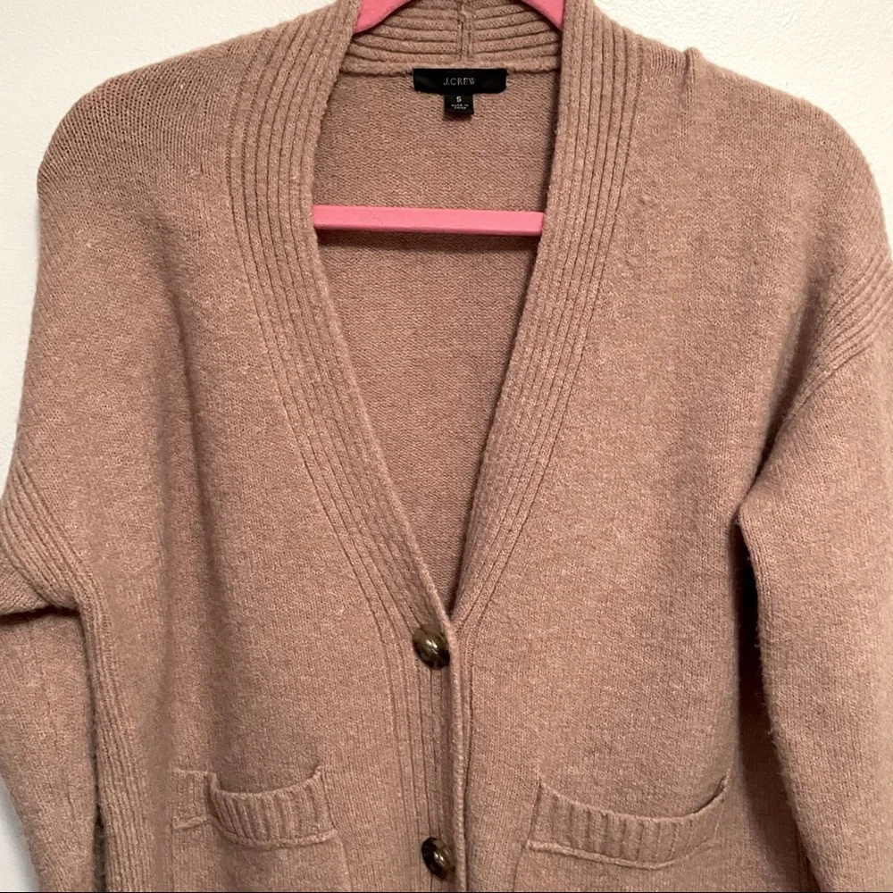 J. Crew Supersoft Sweat Wool Alpaca Blend Sweater Cardigan